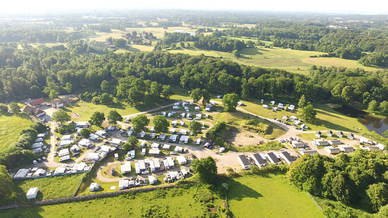 Grottbyns Camping ved Höör i Skåne