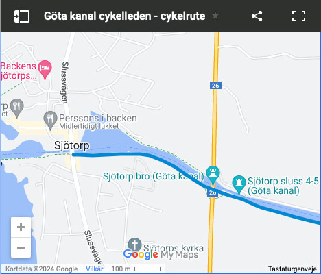 Cykelruten langs Göta kanal