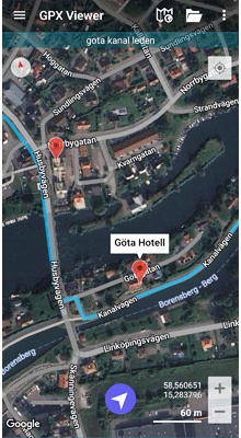 Cykelruten langs Göta kanal