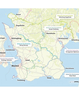 Friluftsatlas Skåneleden 1:50.000