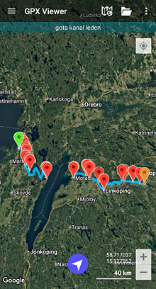  Göta kanalleden GPX-fil